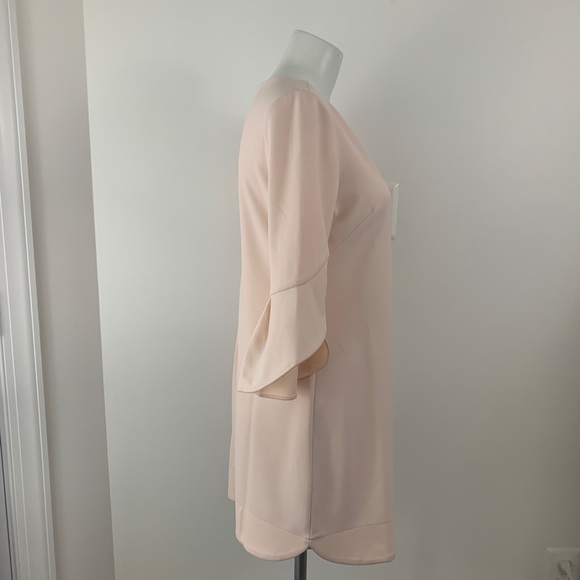 Vince Camuto Petite Tulip Bell Sleeve Dress Pink - Picture 3 of 8